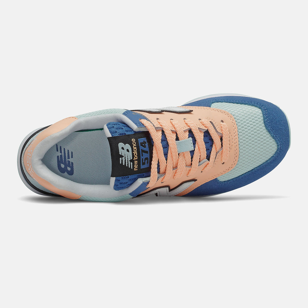 574 | New Balance Shoes Light Mango/Blue - Women
