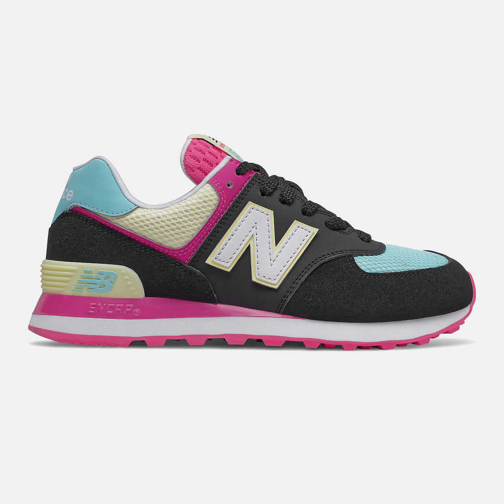 574 | New Balance Shoes Black/Pink Glo - Women