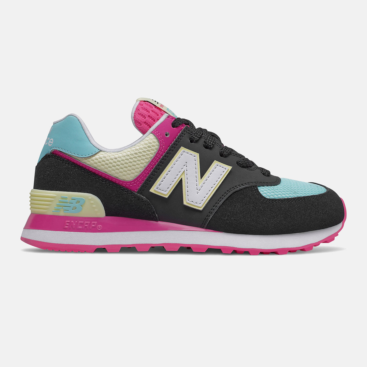 574 | New Balance Shoes Black/Pink Glo - Women