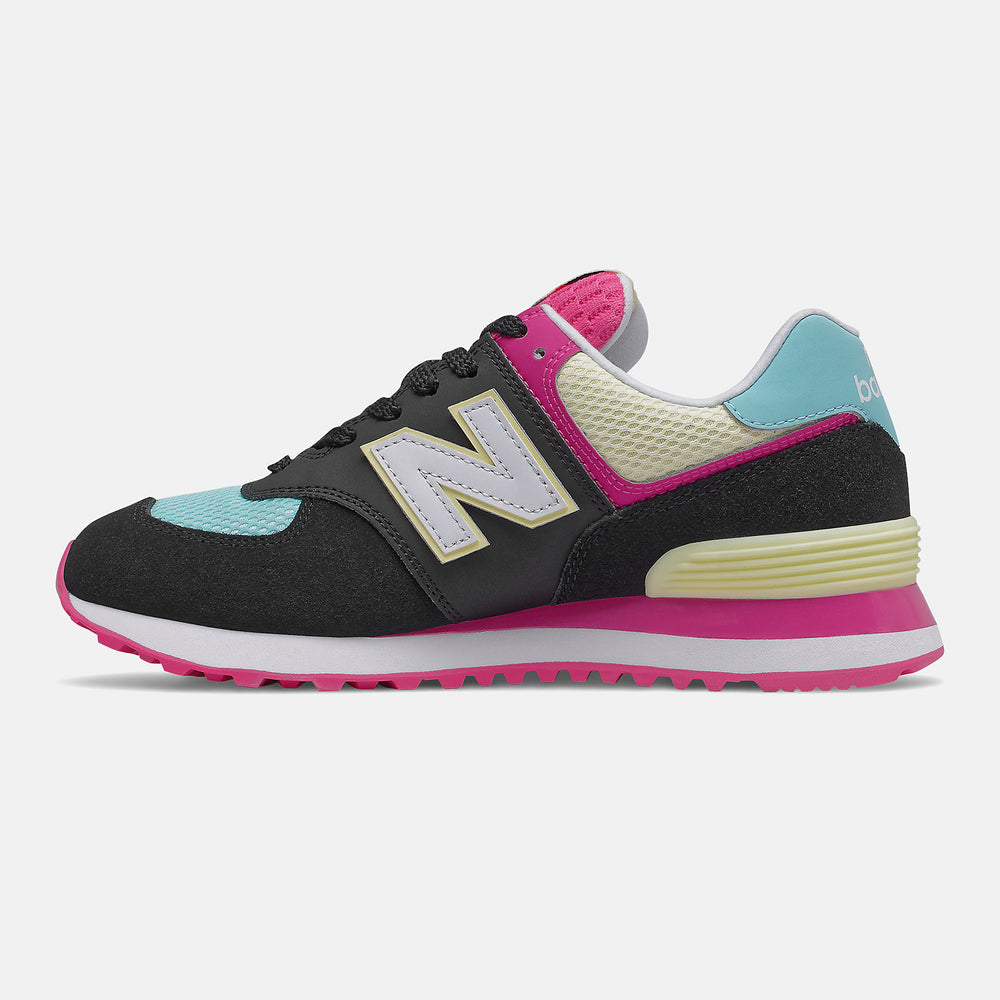 574 | New Balance Shoes Black/Pink Glo - Women