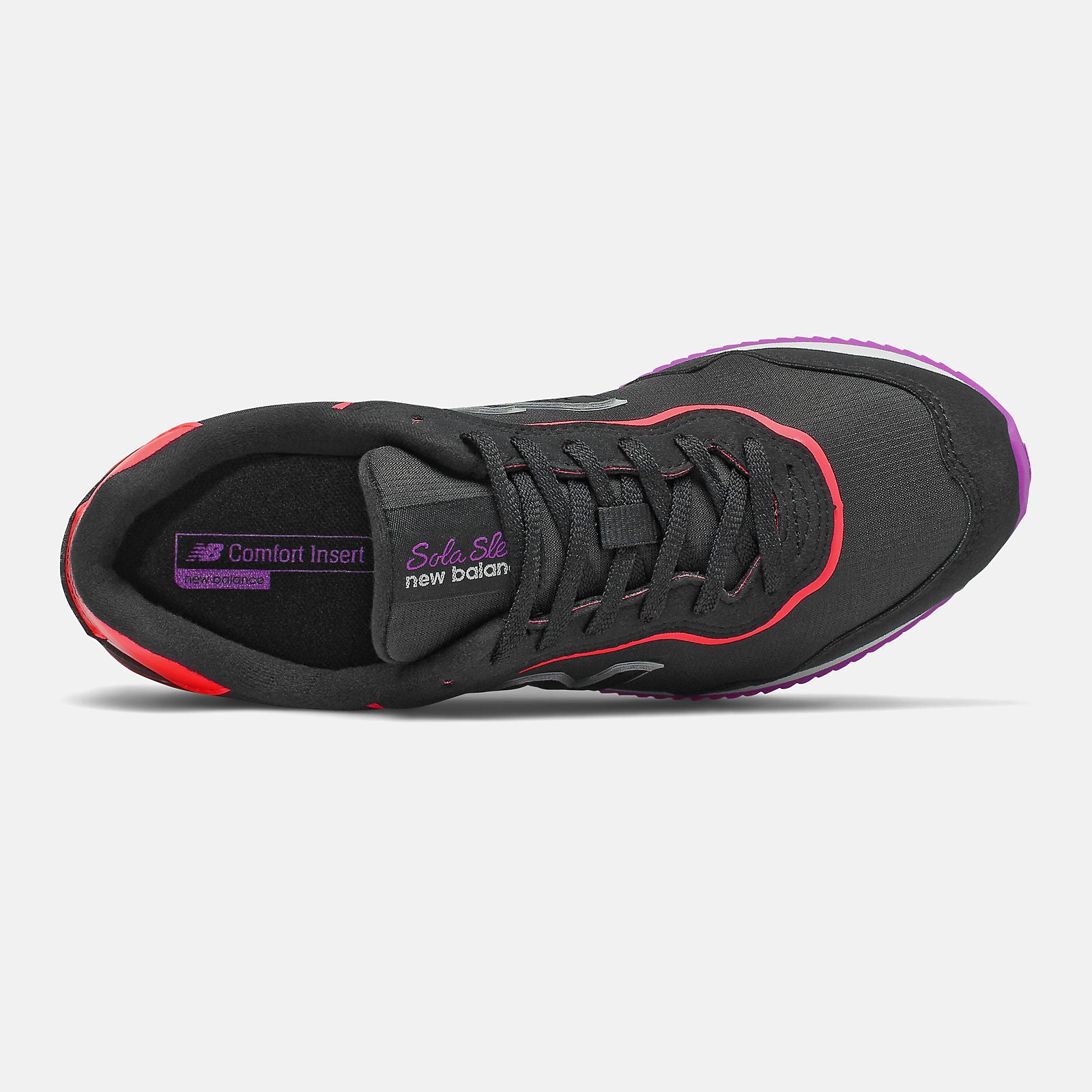Sola Sleek | New Balance Shoes Black/Vivid Coral - Women