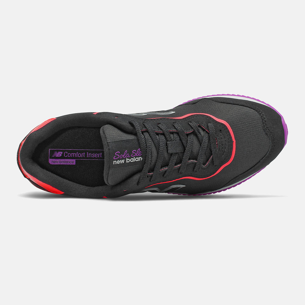 Sola Sleek | New Balance Shoes Black/Vivid Coral - Women