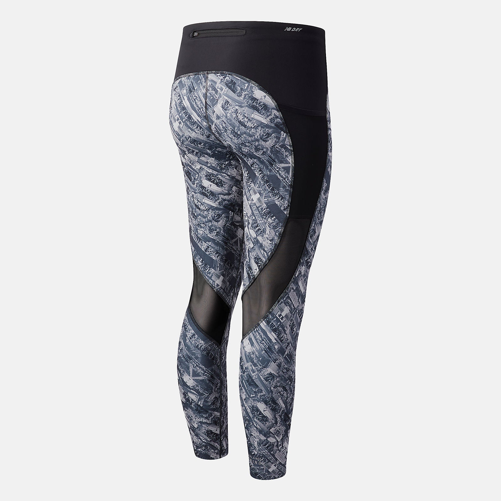 NYC Marathon Printed Impact Run Crop | New Balance Clothing Light Aluminum - Women
