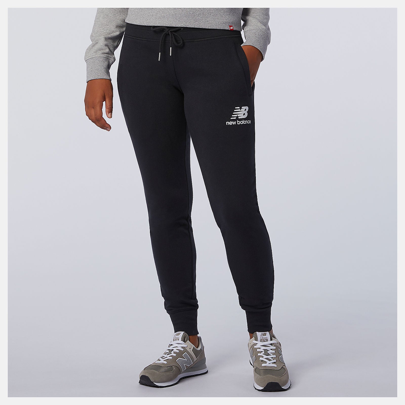 NB Essentials French Terry Sweatpant | New Balance Clothing Black - Women