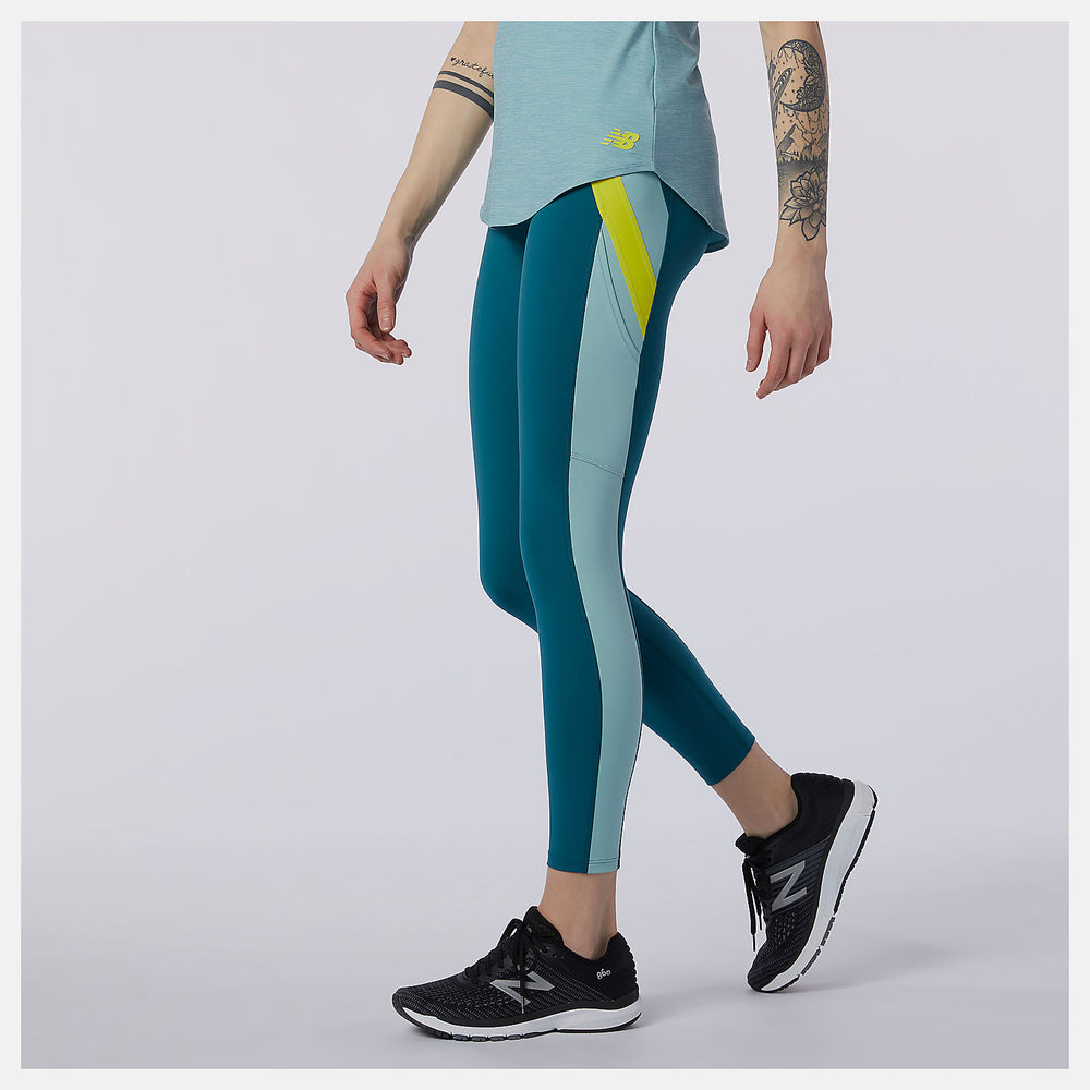 Transform 7/8 NBSleek Tight | New Balance Clothing Mountain Teal - Women