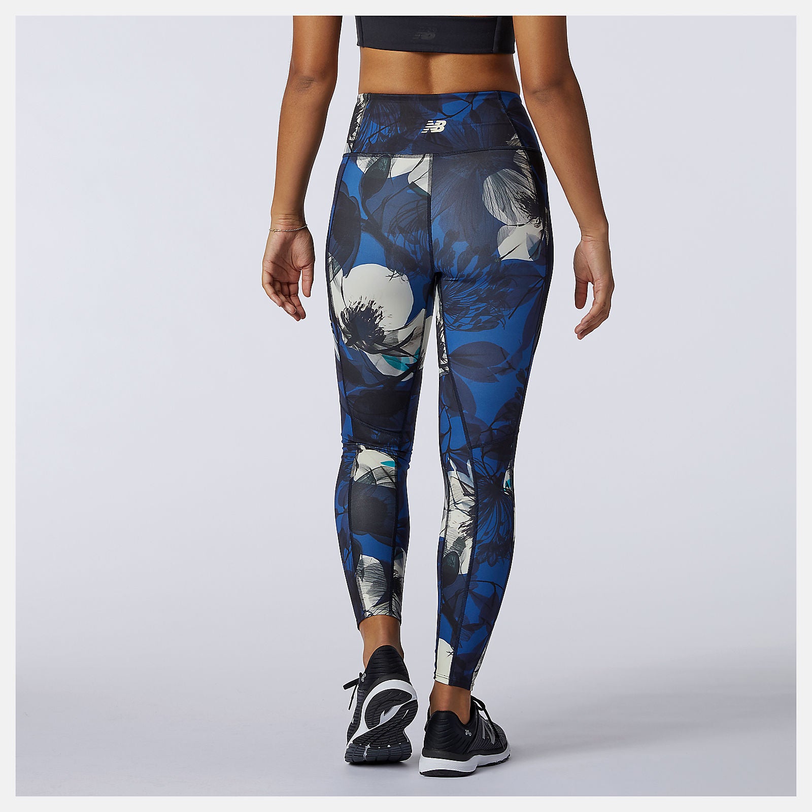 Transform 7/8 NBSleek Printed Tight | New Balance Clothing Blue - Women
