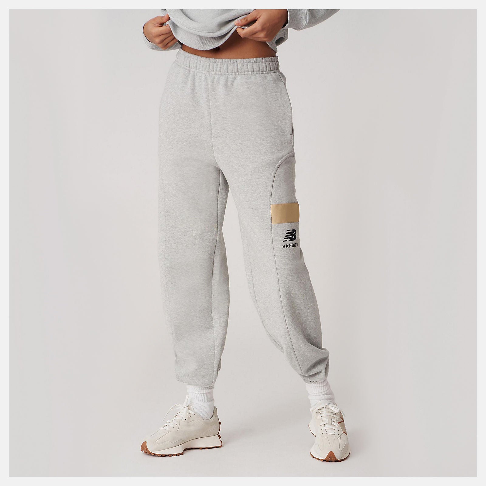 Bandier Fleece Jogger | New Balance Clothing Athletic Grey - Women