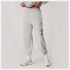 Bandier Fleece Jogger | New Balance Clothing Athletic Grey - Women