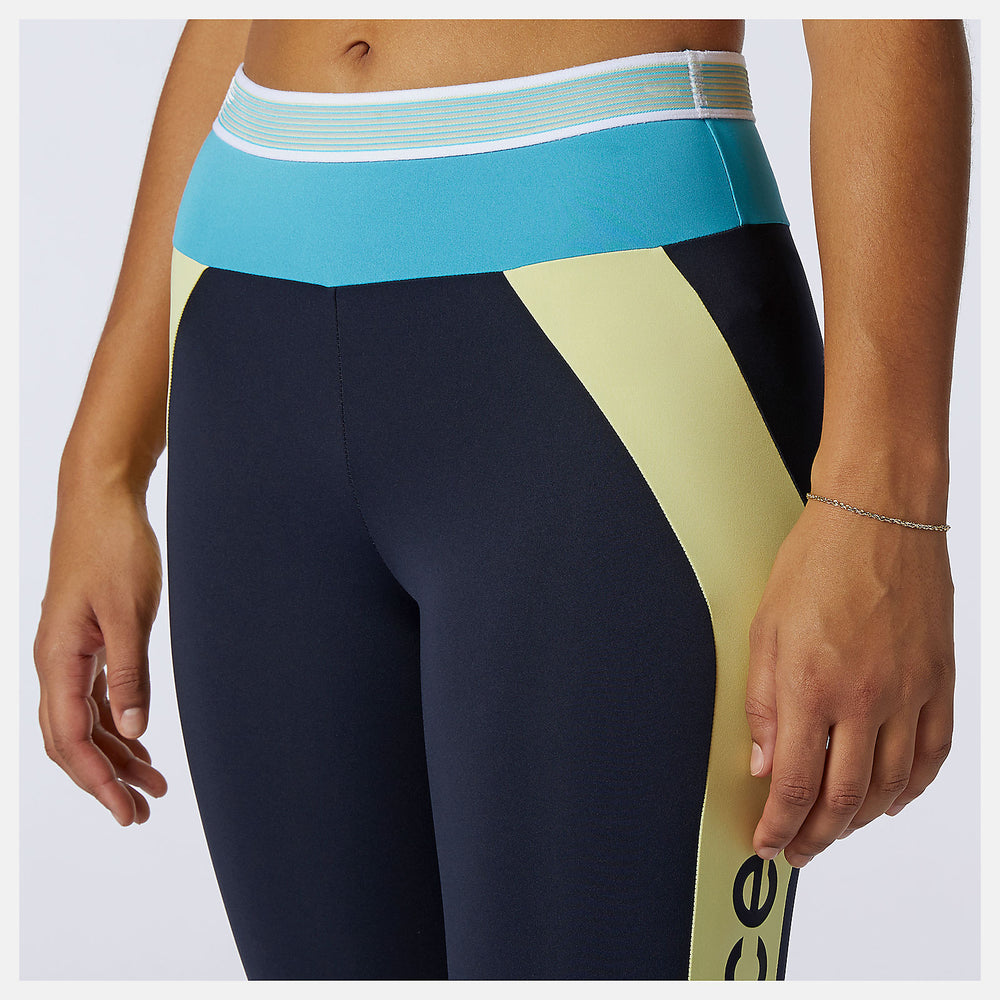 Achiever Remix High Rise 7/8 Tight | New Balance Clothing Yellow - Women