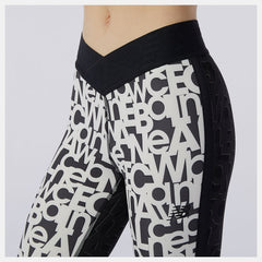 Relentless Printed High Rise 7/8 Tight | New Balance Clothing White - Women