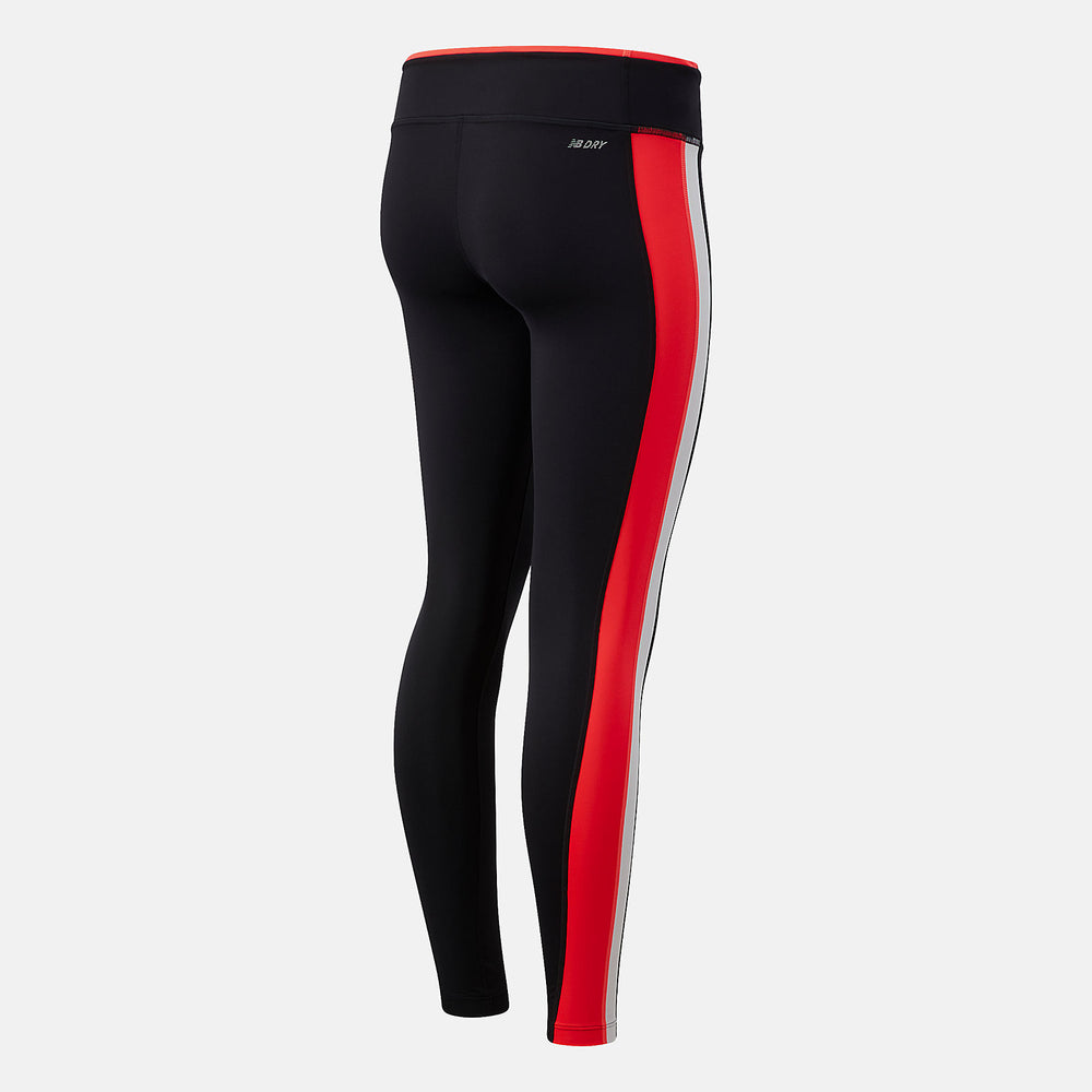 Accelerate Colorblock Tight | New Balance Clothing Vivid Coral - Women