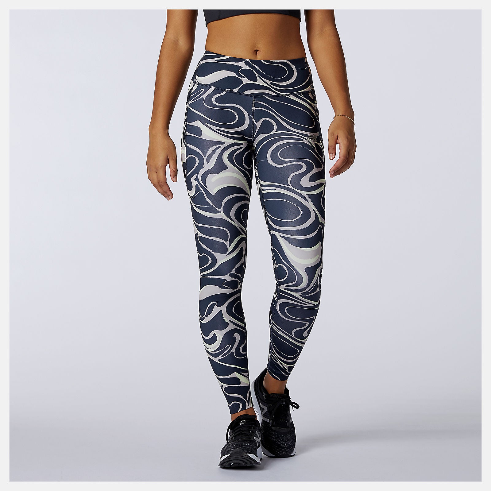 Printed Impact Run Tight | New Balance Clothing Logwood - Women
