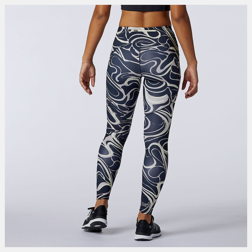 Printed Impact Run Tight | New Balance Clothing Logwood - Women