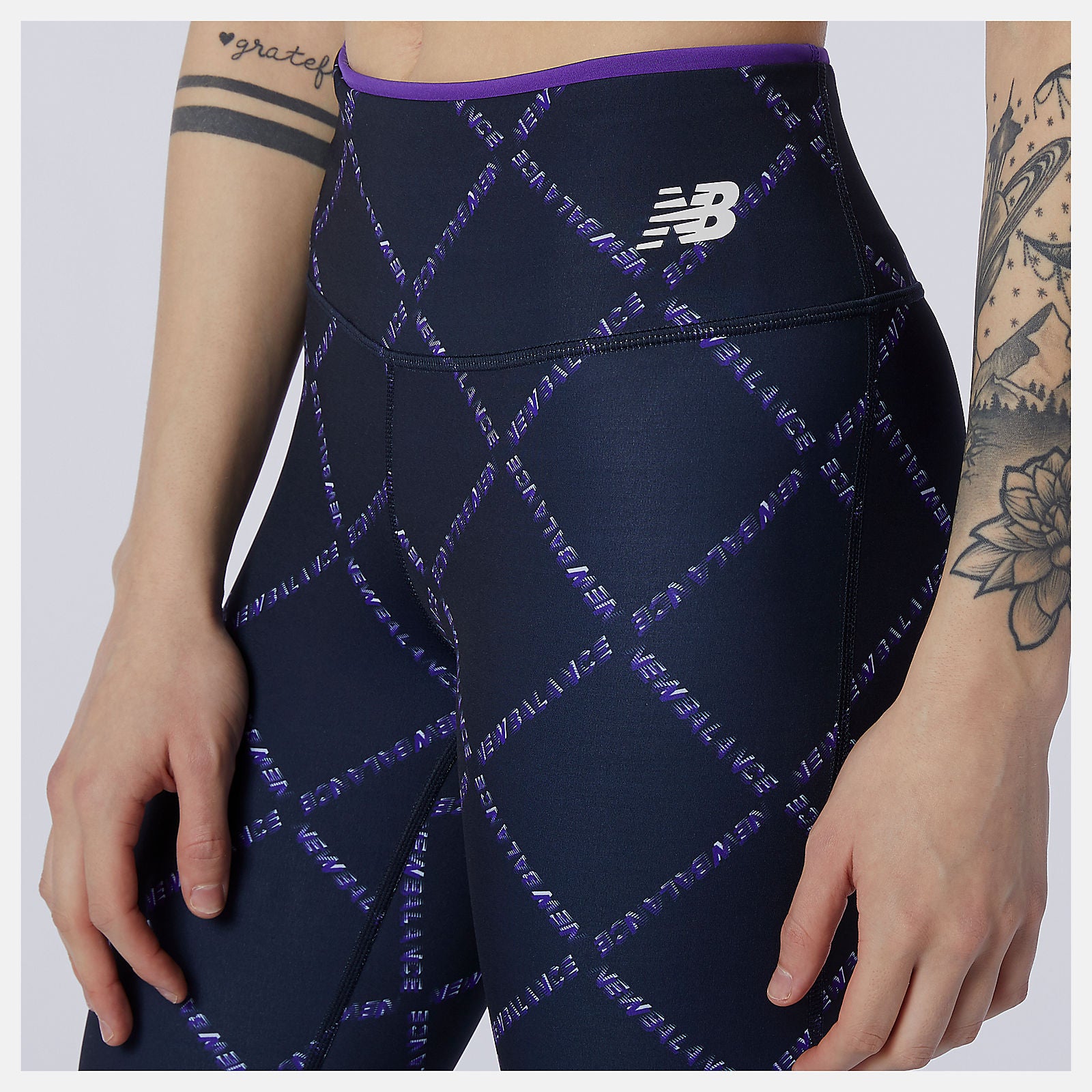 Fast Flight Printed Tight | New Balance Clothing Deep Violet - Women