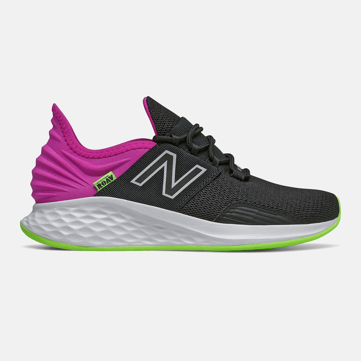 Fresh Foam Roav | New Balance Shoes Black/Poisonberry and Lime Glo - Women