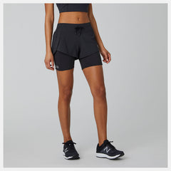 Impact Run 2 In 1 Short | New Balance Clothing Black - Women