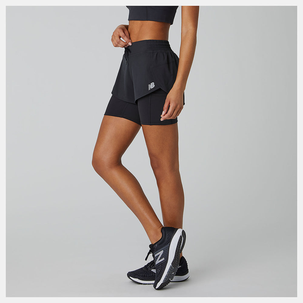 Impact Run 2 In 1 Short | New Balance Clothing Black - Women