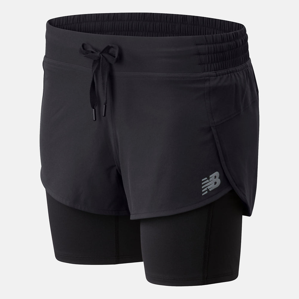 Impact Run 2 In 1 Short | New Balance Clothing Black - Women