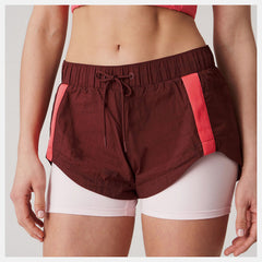 Bandier Woven tech Short | New Balance Clothing Deep Mauve - Women
