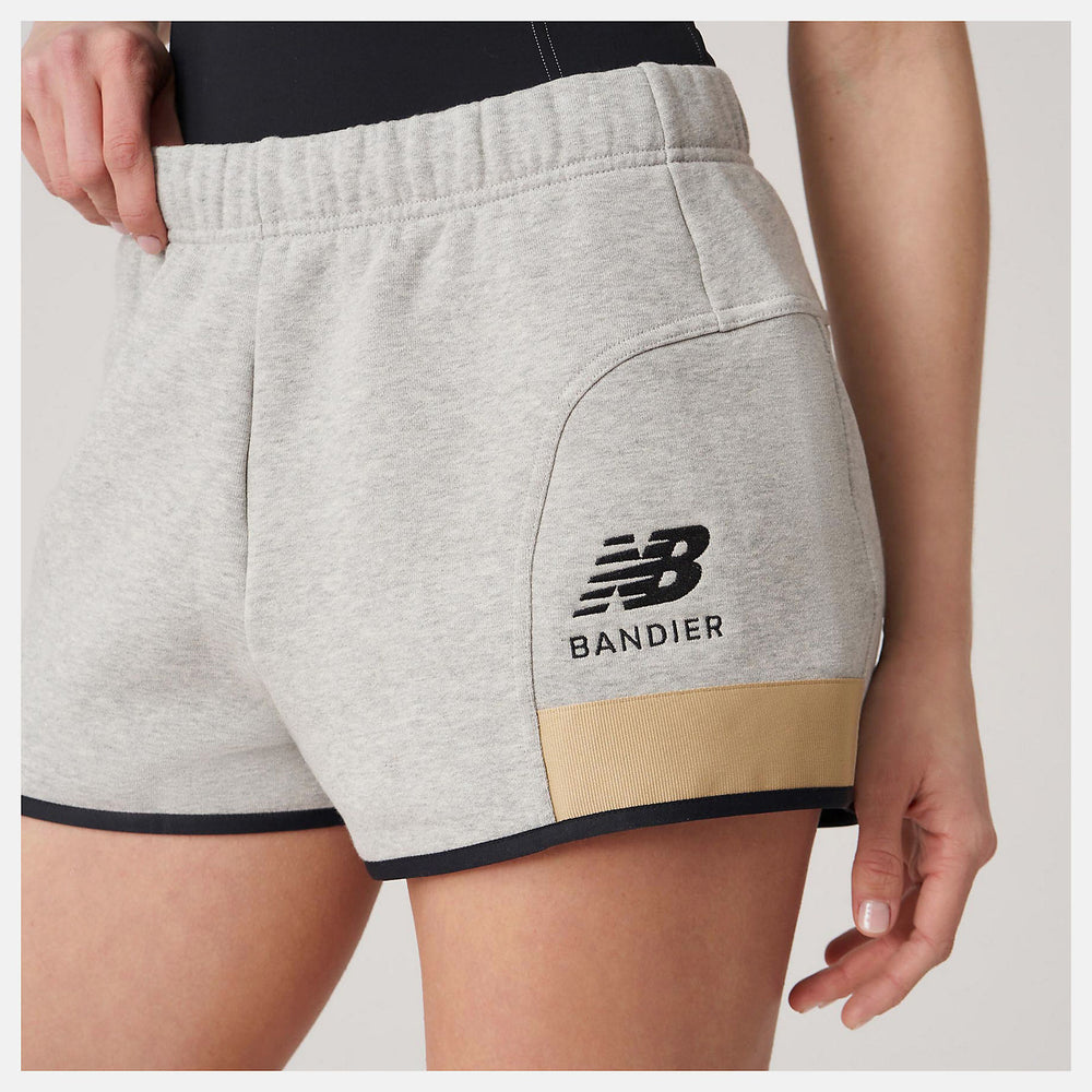 Bandier Fleece Short | New Balance Clothing Athletic Grey - Women