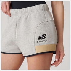 Bandier Fleece Short | New Balance Clothing Athletic Grey - Women