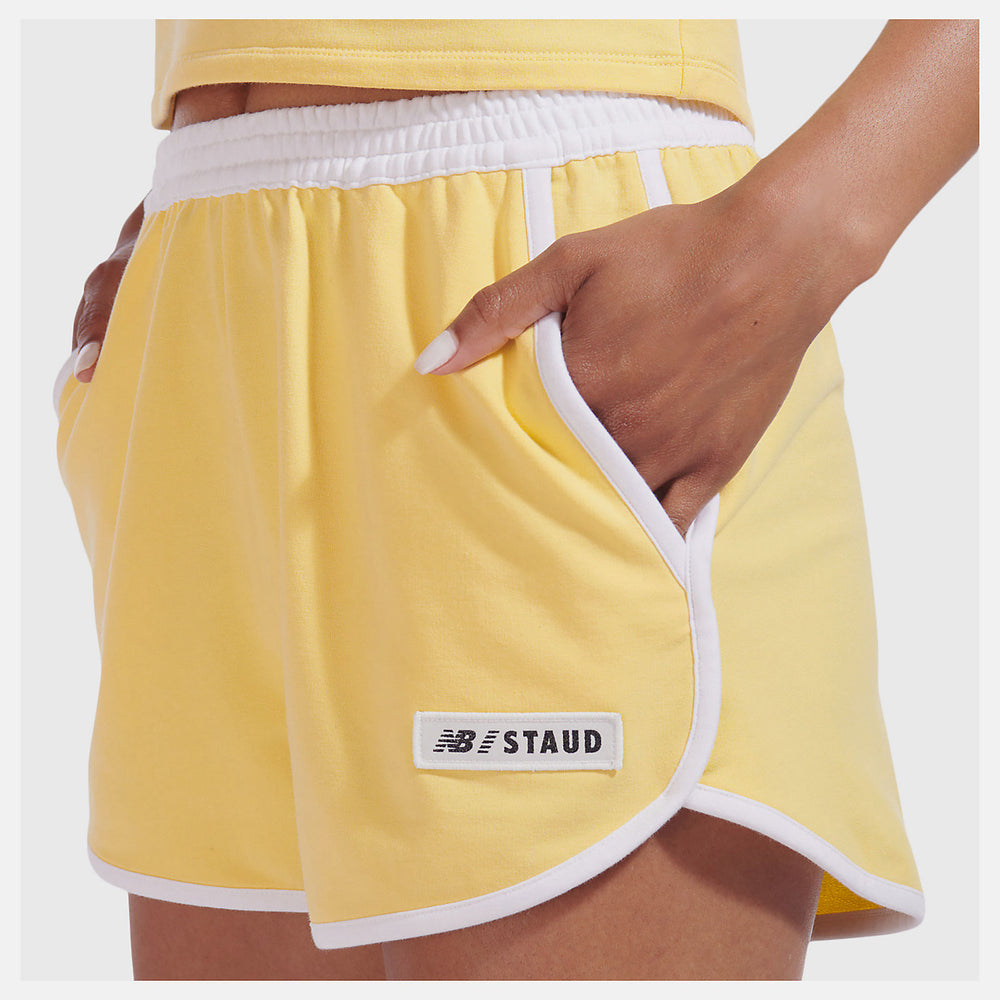 NB x Staud Terry Run Short | New Balance Clothing Yellow - Women