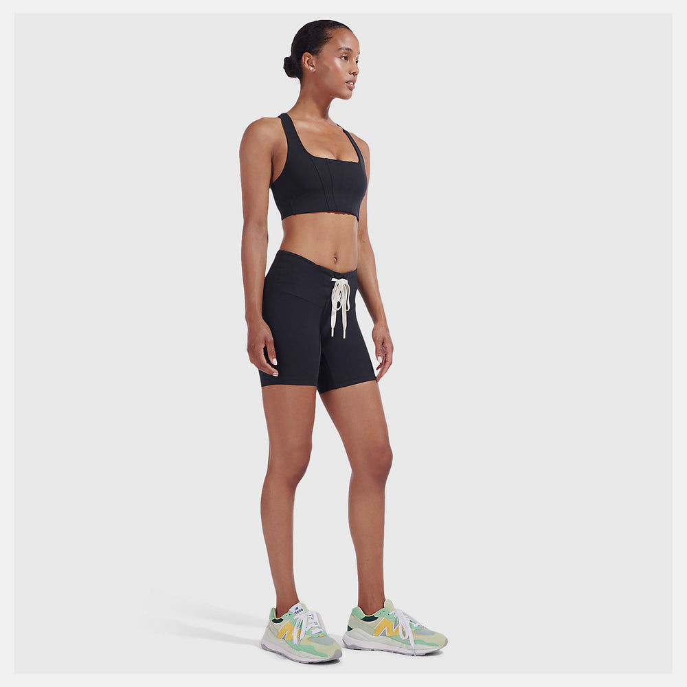 Staud Lace Up Fitted Short | New Balance Clothing Black - Women
