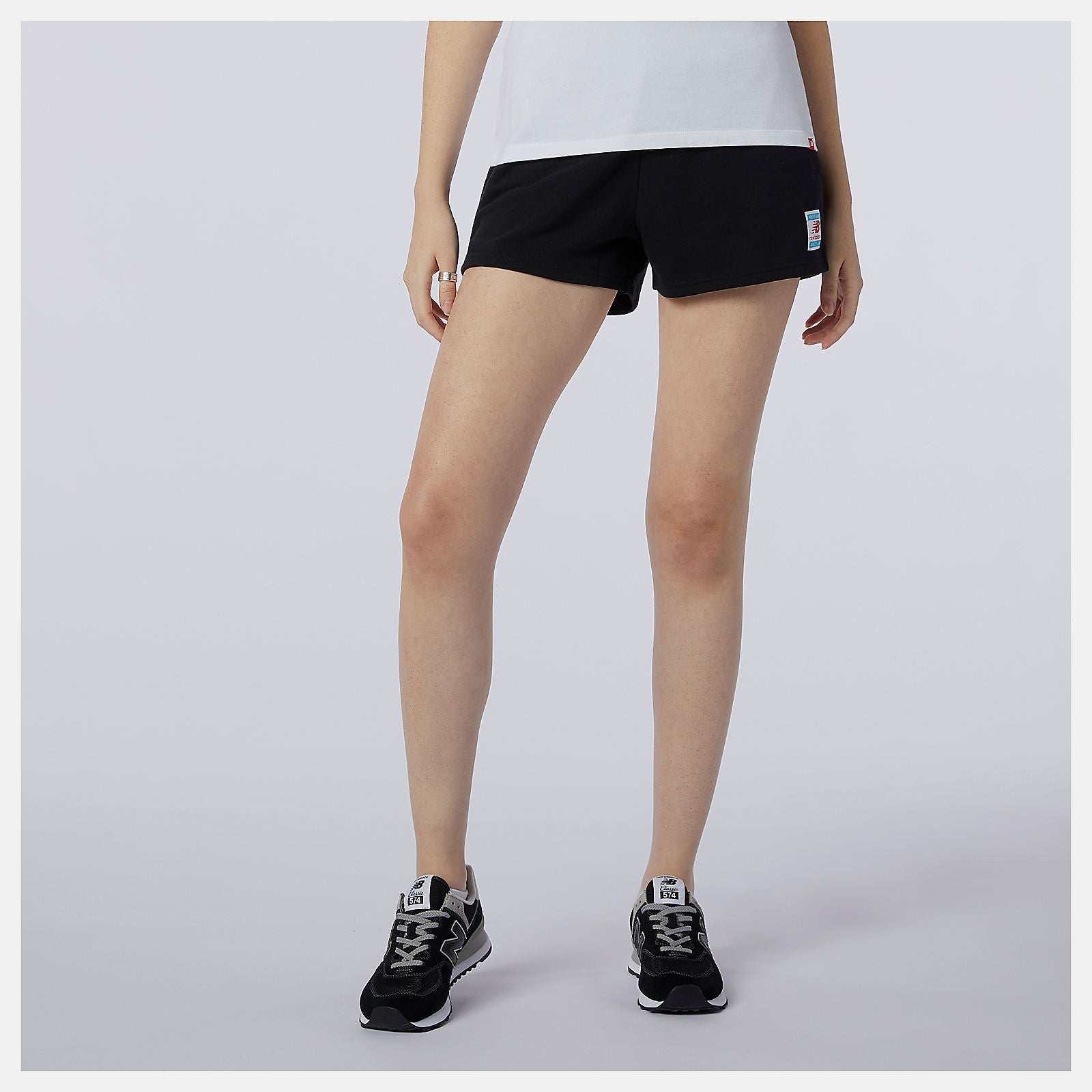 NB Essentials Knit Short | New Balance Clothing Black - Women