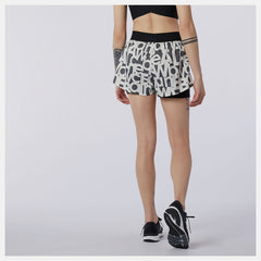 Relentless 2 In 1 Short Printed | New Balance Clothing Black/White - Women
