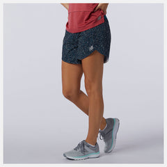 Printed Impact Run 5 inch Short | New Balance Clothing Teal - Women