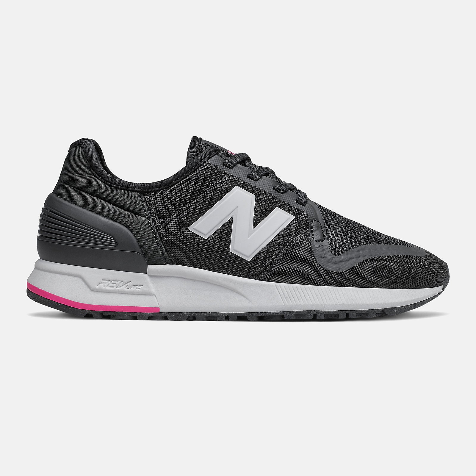 247S | New Balance Shoes Black/Exuberant Pink - Women