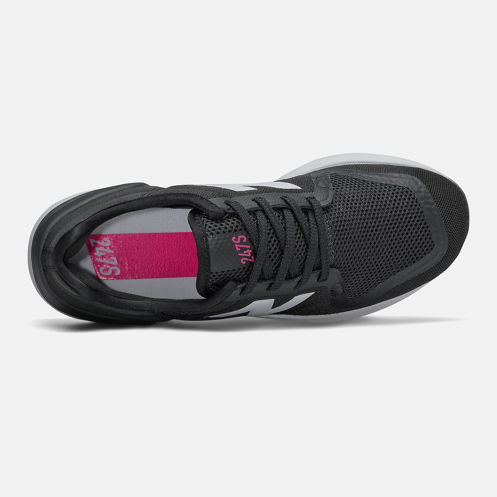 247S | New Balance Shoes Black/Exuberant Pink - Women
