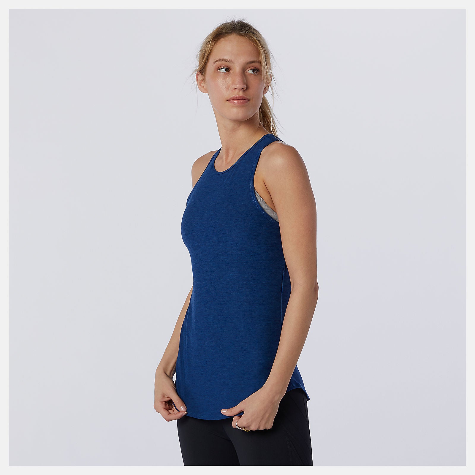 Transform Perfect Tank | New Balance Clothing Captain Blue Heather - Women