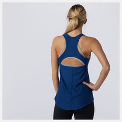 Transform Perfect Tank | New Balance Clothing Captain Blue Heather - Women