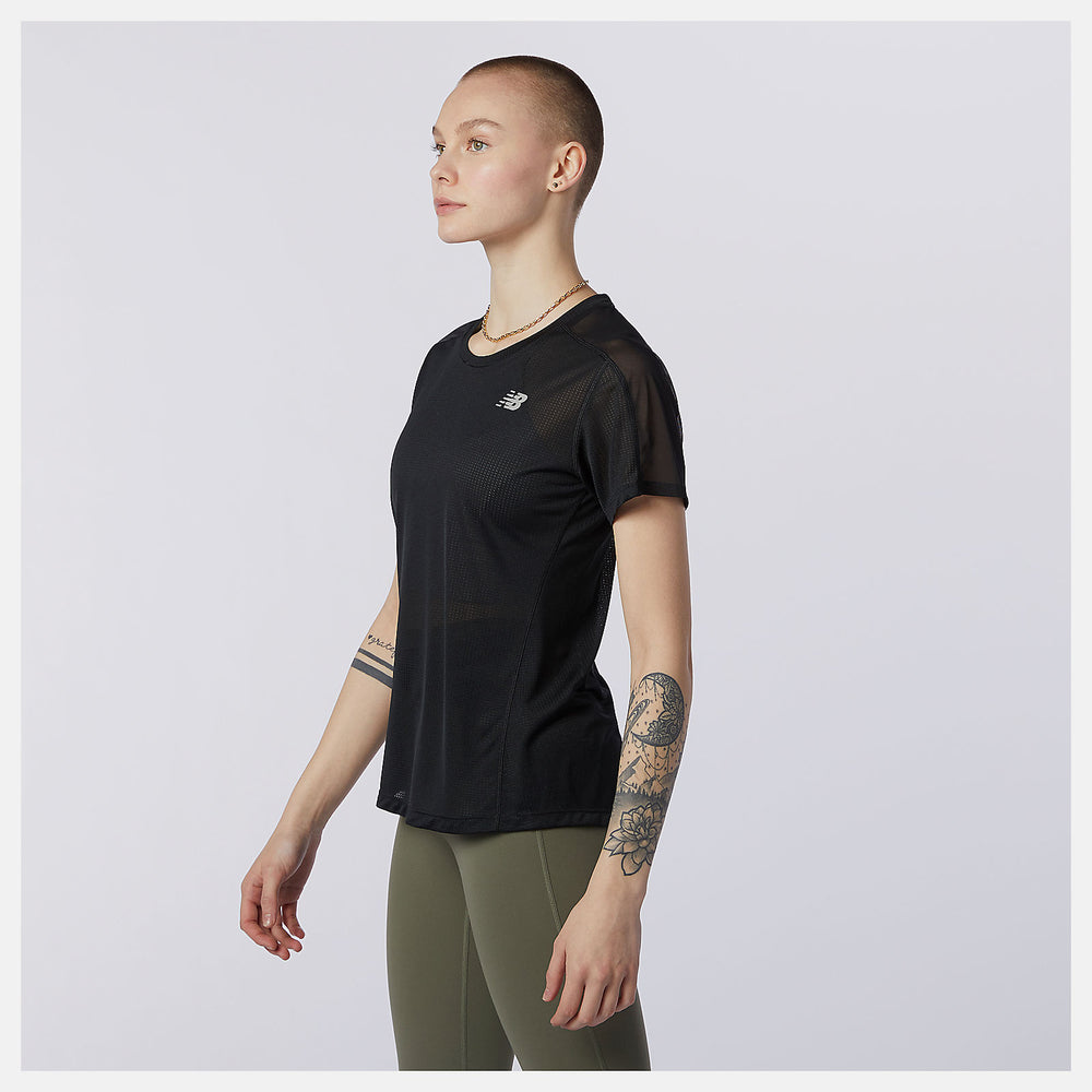 Impact Run Short Sleeve | New Balance Clothing Black - Women