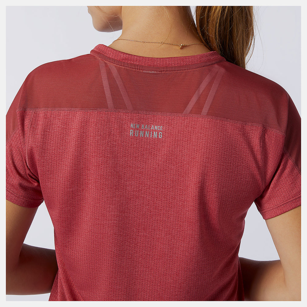 Impact Run Short Sleeve | New Balance Clothing Earth Red - Women