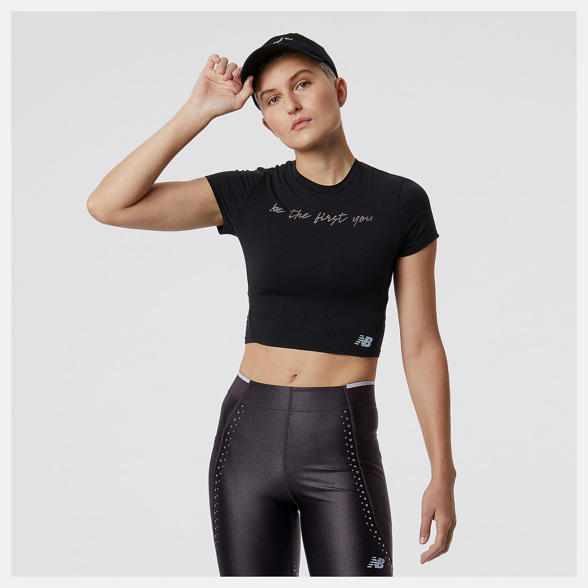 Syd Crop Tee | New Balance Clothing Black - Women