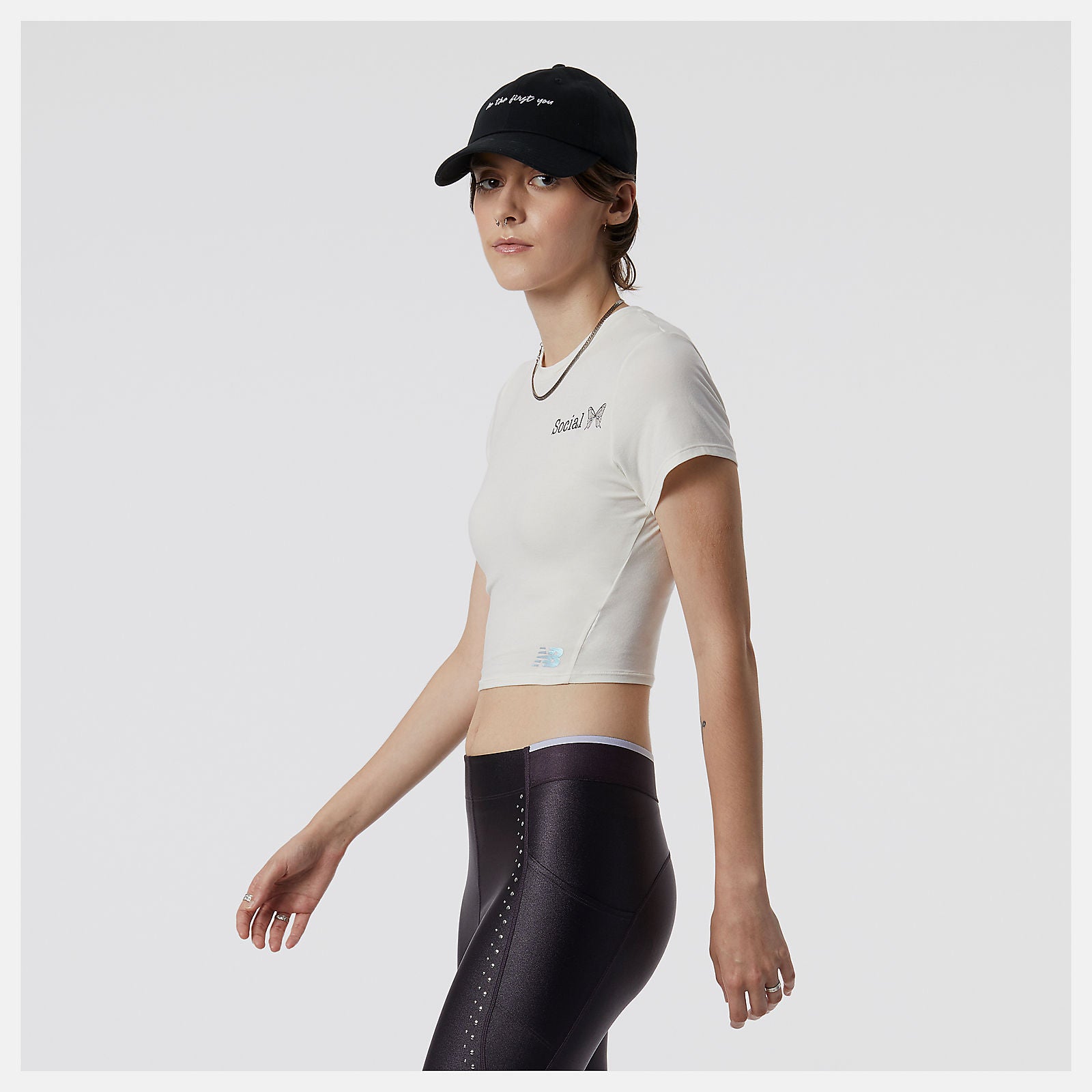Syd Crop Tee | New Balance Clothing Sea Salt - Women
