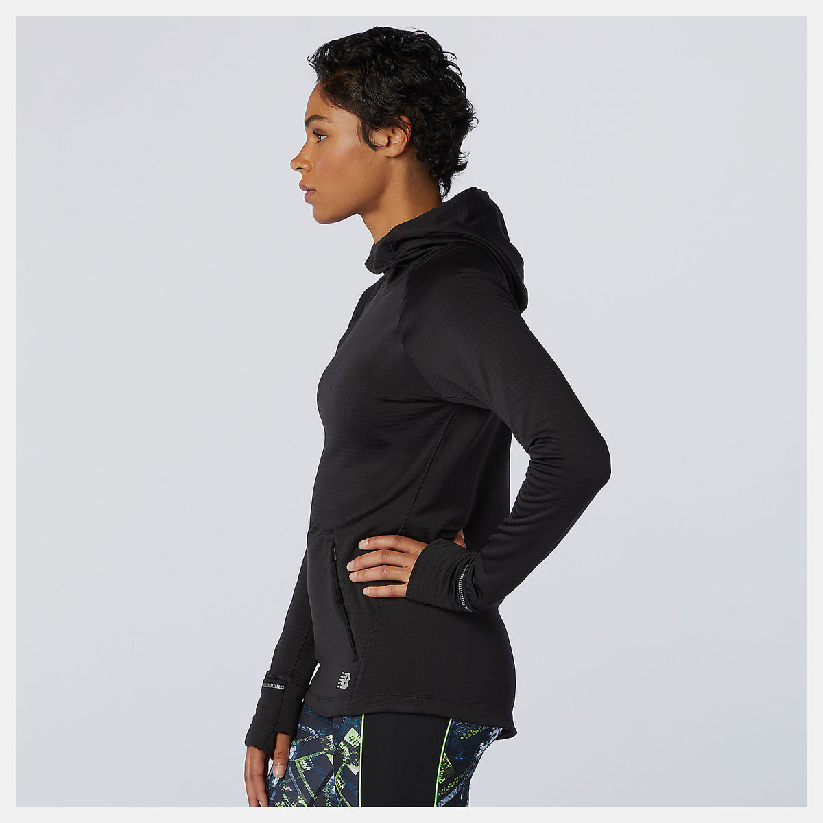NB Heat Grid Hoodie | New Balance Clothing Black - Women