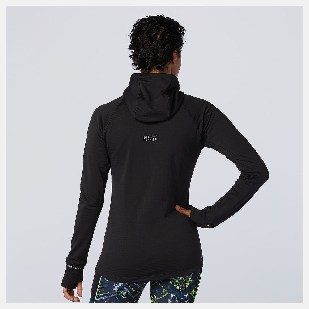 NB Heat Grid Hoodie | New Balance Clothing Black - Women
