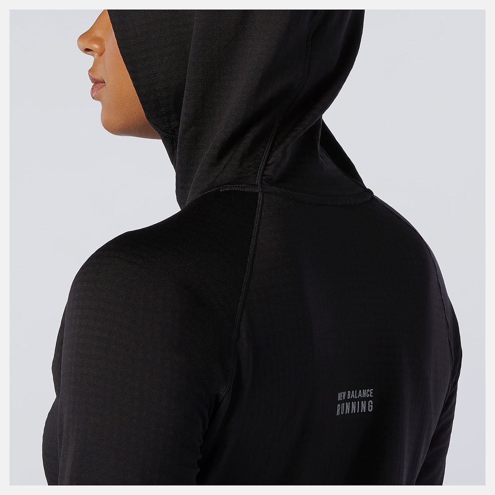 NB Heat Grid Hoodie | New Balance Clothing Black - Women