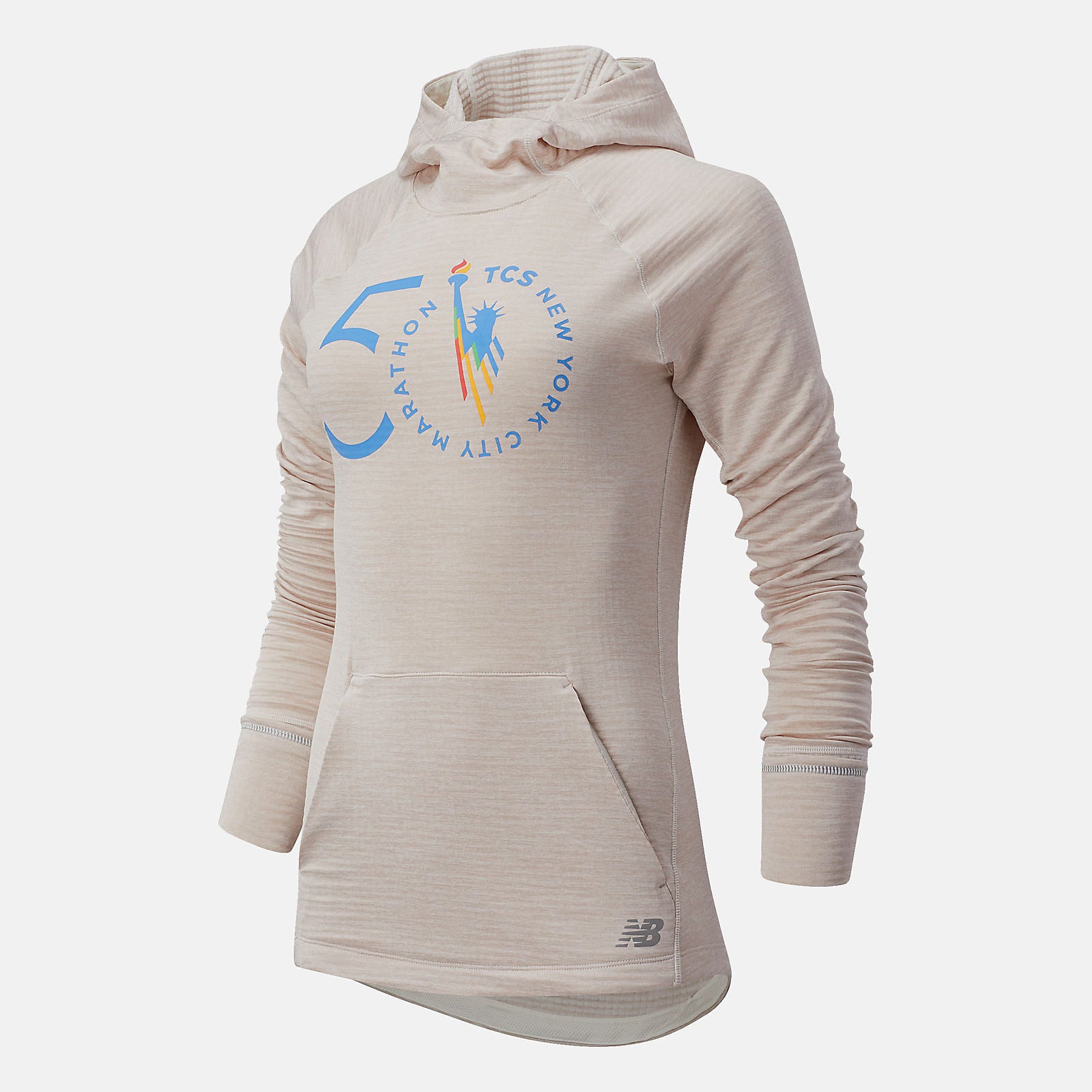 NYC Marathon NB Heat Grid Hoodie | New Balance Clothing Sea Salt Heather - Women