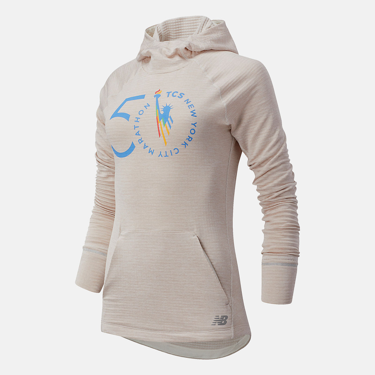 NYC Marathon NB Heat Grid Hoodie | New Balance Clothing Sea Salt Heather - Women