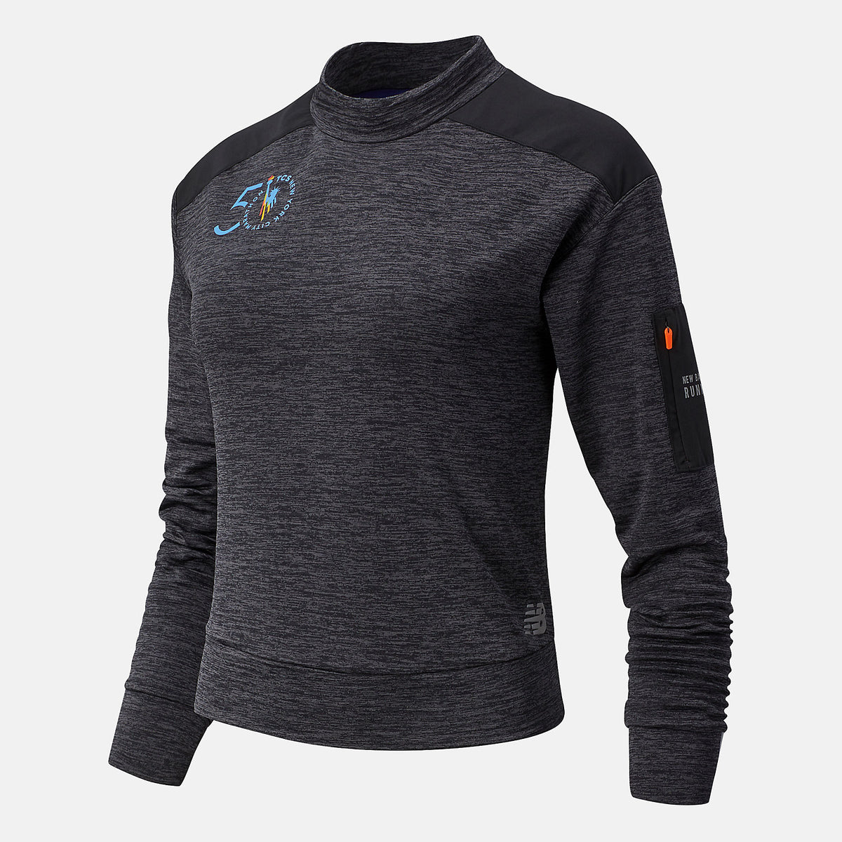 NYC Marathon NB Heat Grid Long Sleeve | New Balance Clothing Heather Charcoal - Women