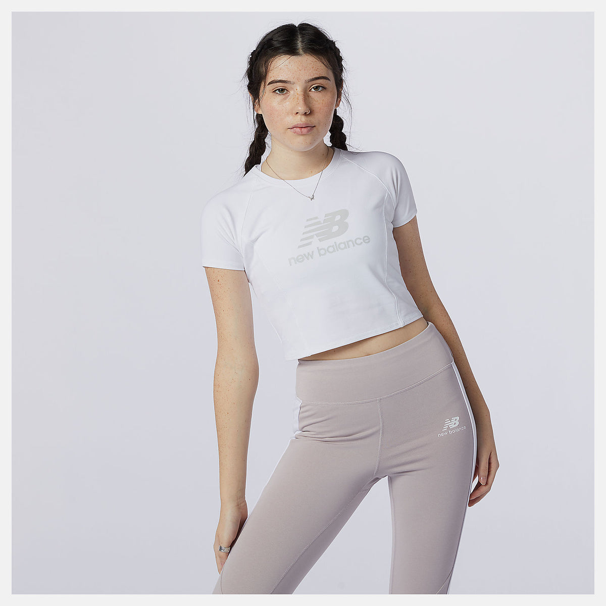 NB Athletics Podium Tee | New Balance Clothing White/Grey - Women