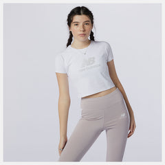 NB Athletics Podium Tee | New Balance Clothing White/Grey - Women