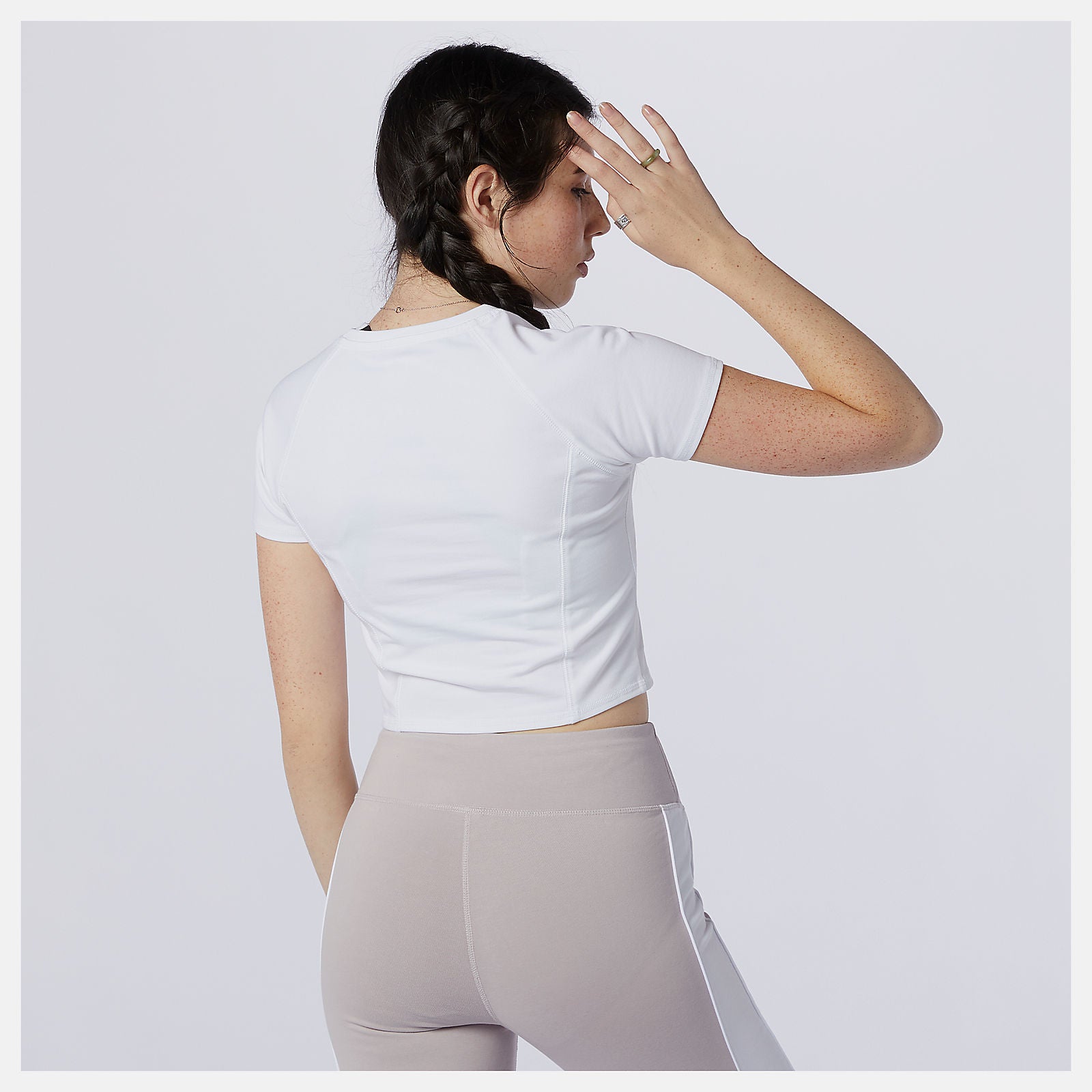 NB Athletics Podium Tee | New Balance Clothing White/Grey - Women