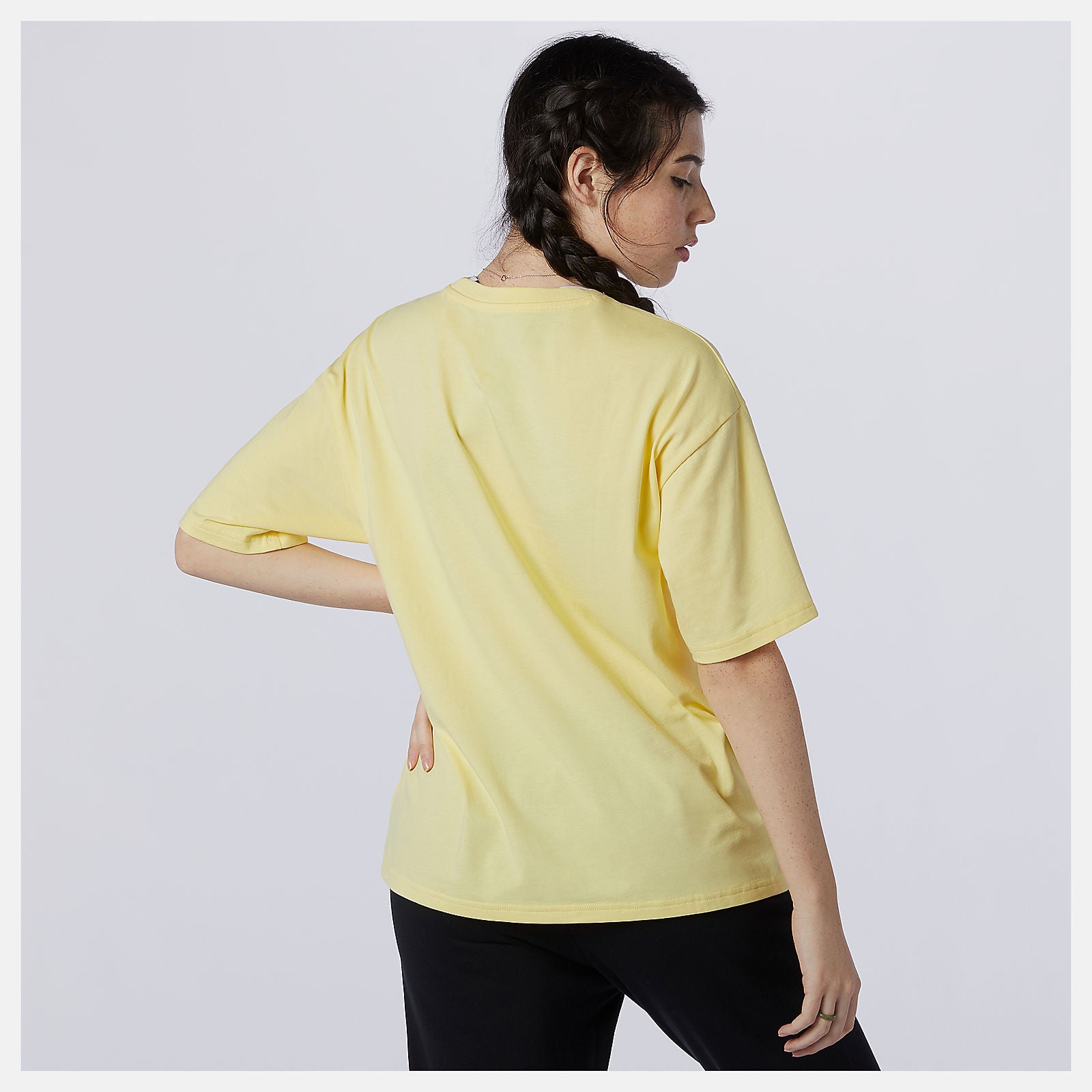 NB Essentials Stacked Logo Tee | New Balance Clothing Lemon Haze - Women