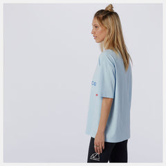 NB Essentials Stacked Logo Tee | New Balance Clothing Uv Glo - Women
