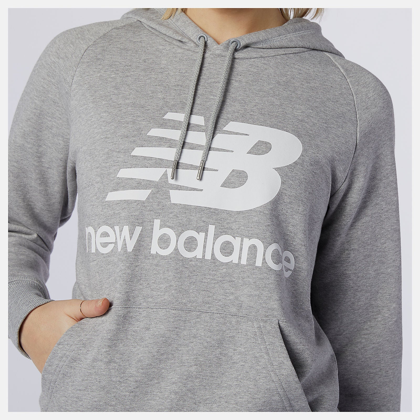 NB Essentials Pullover Hoodie | New Balance Clothing Athletic Grey - Women